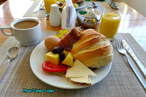 Arequipaのホテルでの朝食
