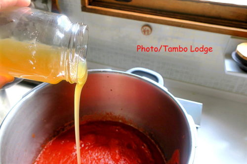 トマトケチャップ作り