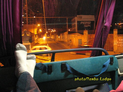 激寒の夜行バス
