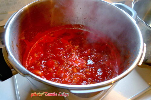 トマトケチャップ作り