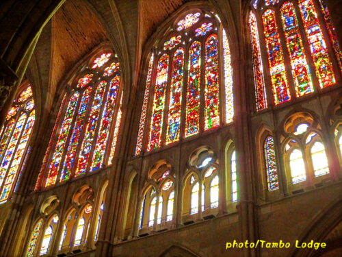 ステンドグラスが美しいLeón大聖堂を見学