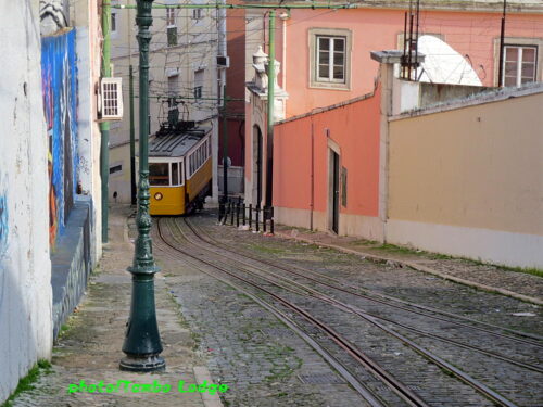 Lisboaのケーブルカーに乗る（２）グロリア線
