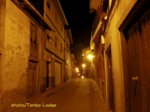 Villafranca del bierzoの夜の風景