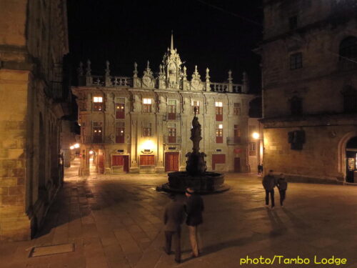 Santiago de Compostelaの夜景