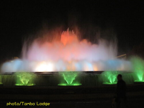夜を彩るスペイン広場の「噴水ショー」