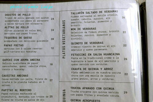Ayacuchoの中央広場にあるベジ対応レストランVia-via