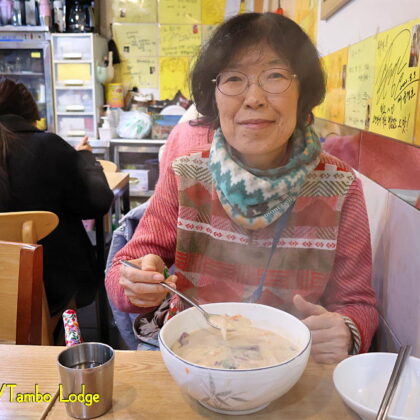 ソウルに戻り、夕食は麺類のお店へ