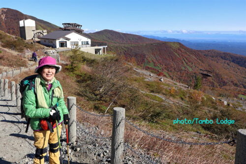 紅葉の最後の「茶臼岳」に上る