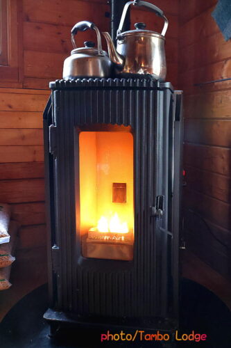 ２回目の霜＆紅葉&ペレットストーブ