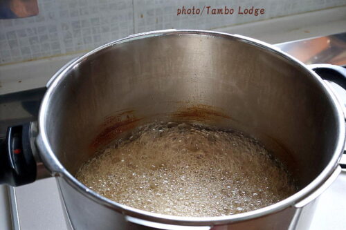 ２０２６年山栗とチョコレートのジャム作り