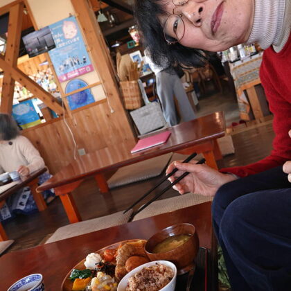 今年初、須賀川の「銀河のほとり」でランチをいただく