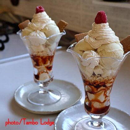 焼き芋アイスのパフェ、おいしいよ！！