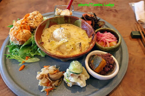 鹿沼の自然食レストラン「Matsu 松」で早春のランチをいただく