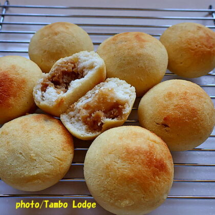 サイリウムハスクを使わない米粉の成型パンのあんぱんが完成